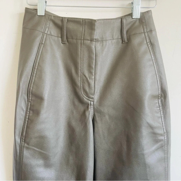 Aritzia Wilfred Free Melina Gray Faux Leather Pants - Picture 7 of 7